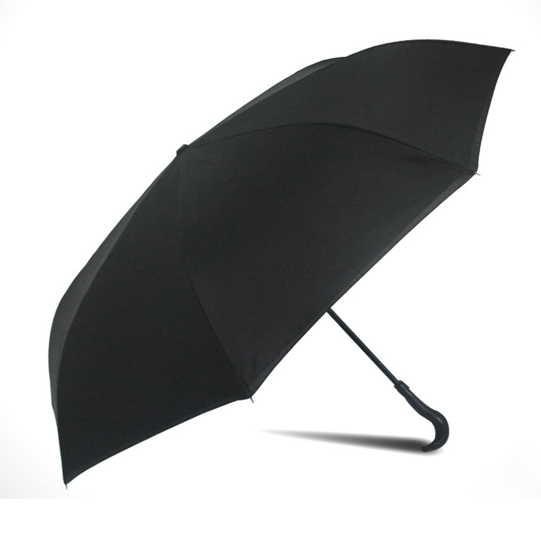 double canopy Reverse umbrella for car with C handle inverted umbrella