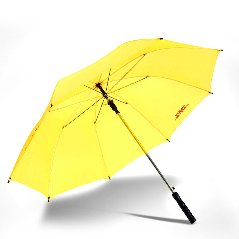 Advertising yellow Golf umbrella for gift custom printing golf umbrella