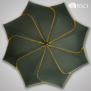 2020 custom print logo umbrella high  quality leaf shape straight umbrella