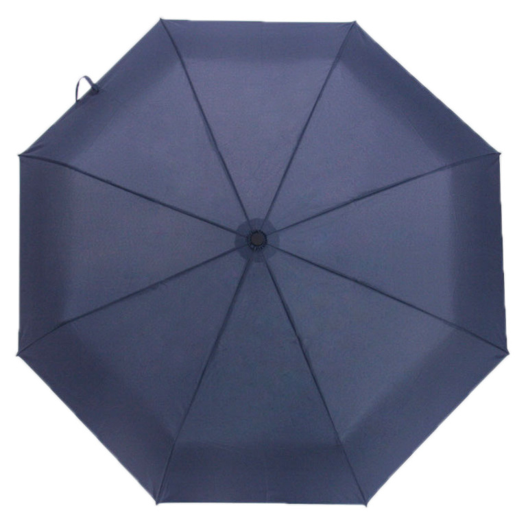 21 inch 8 panel auto open and close 3 folding umbrella with leather handle