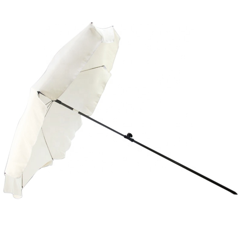 180*8k white outdoor sun  umbrella high quality beach umbrella