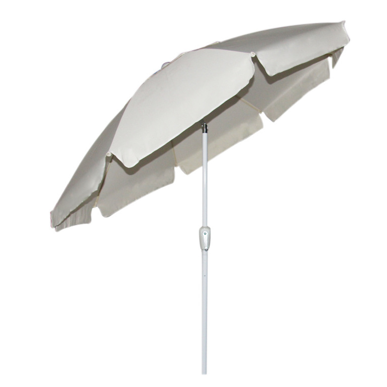 Large beach umbrella outdoor sun parasol patio garden umbrella with  hand crank