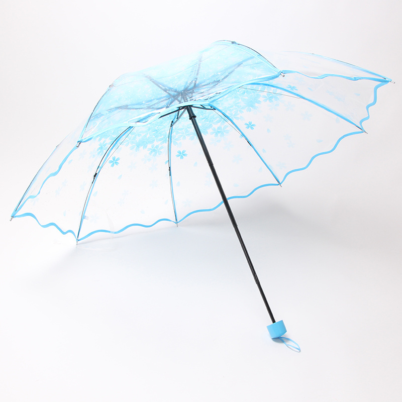 flower Dome Bubble POE Material wave Clear Transparent  fodlig Umbrella