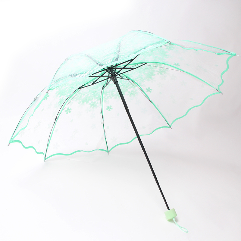 flower Dome Bubble POE Material wave Clear Transparent  fodlig Umbrella