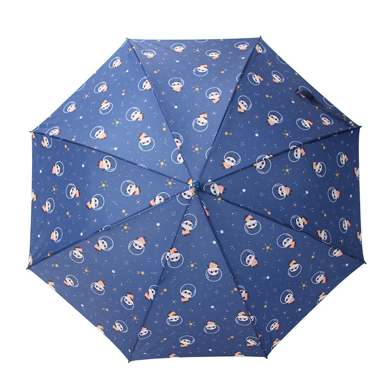 wholesale panda cartoon animal printing kids umbrella design for children