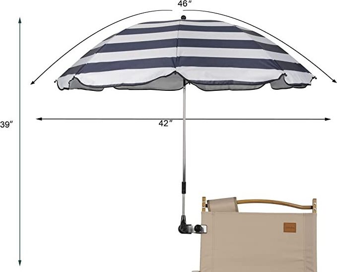 New Trending straight folding china beach umbrella outdoor beach umbrella with Clip for chair parasol