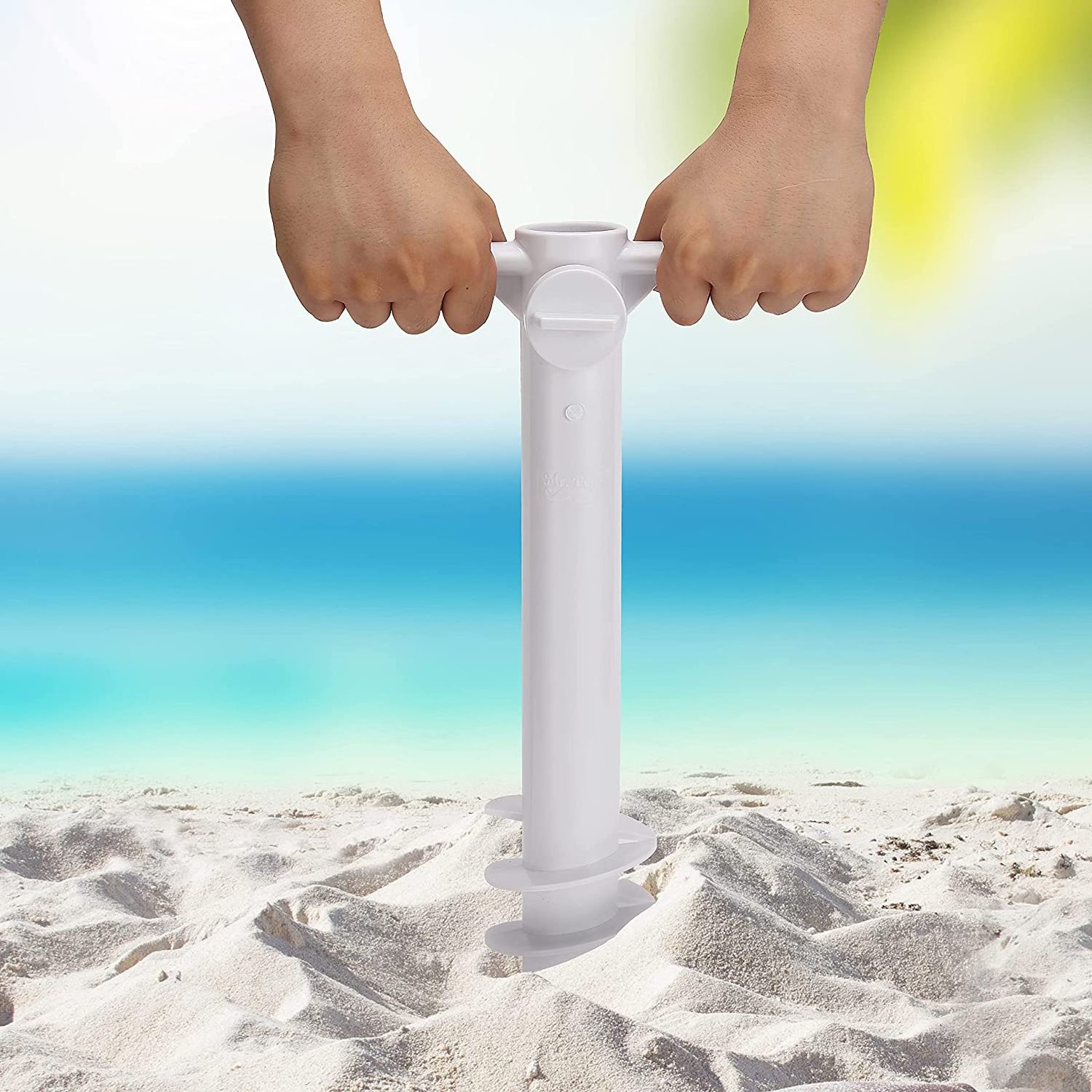 Outdoor Winds Easy-carrying beach umbrella plastic sand anchor Sand Screw Anchor