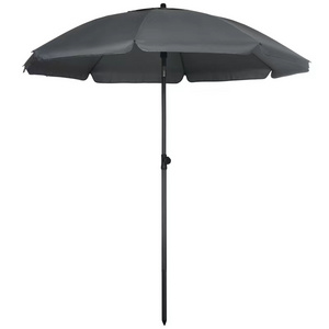 Beach Umbrella Classic Easy Set Up Black Outdoor Garden Sun Umbrella Parasols for Summer Holiday