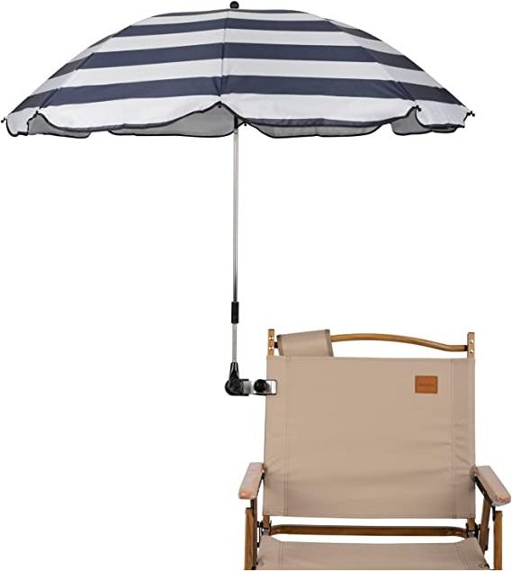 New Trending straight folding china beach umbrella outdoor beach umbrella with Clip for chair parasol