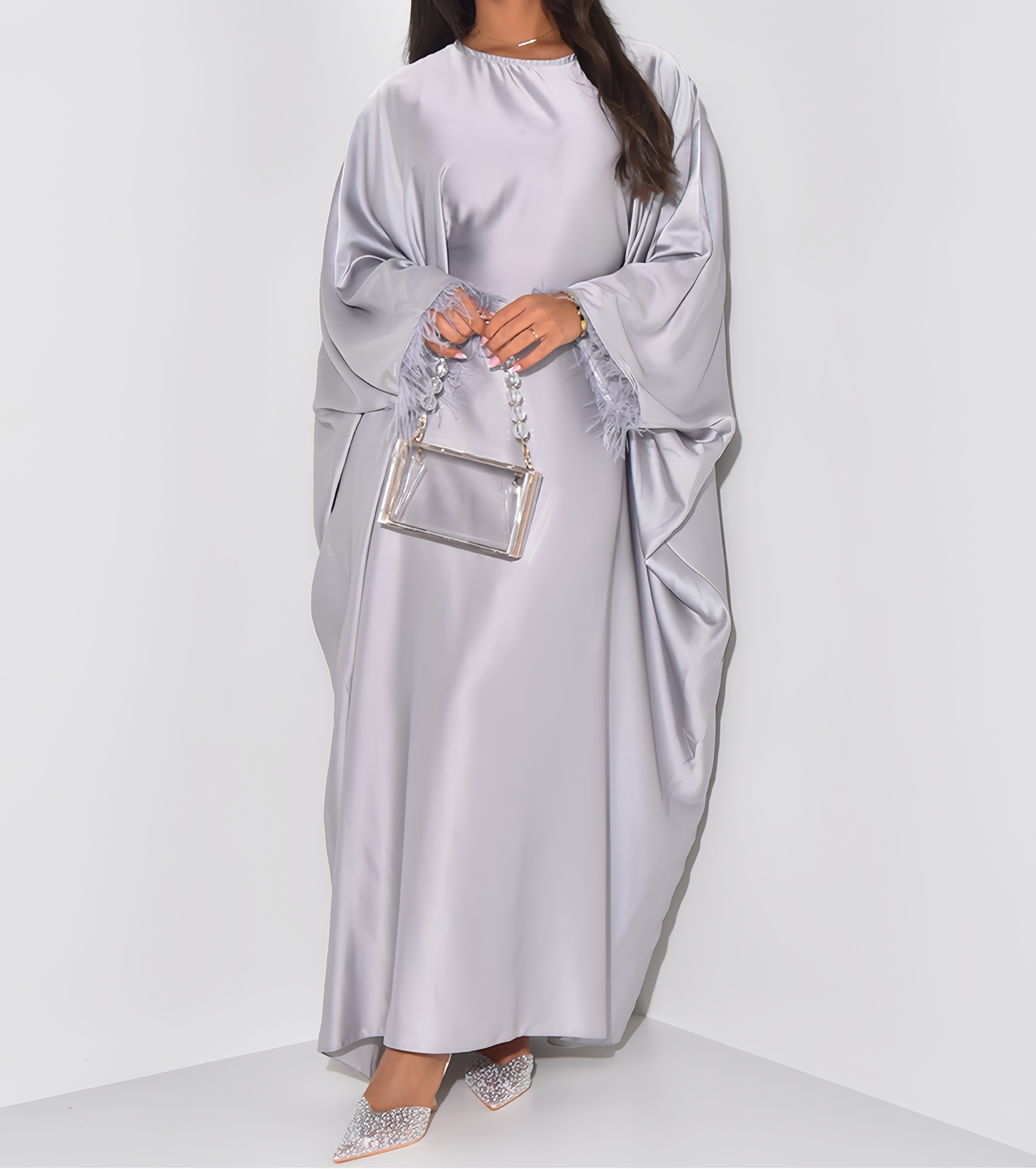 2024 Wholesale Demure Elegant Muslim Close Abaya Eid Abaya Dubai Islamic Clothing Elegant Daily Abaya For Women