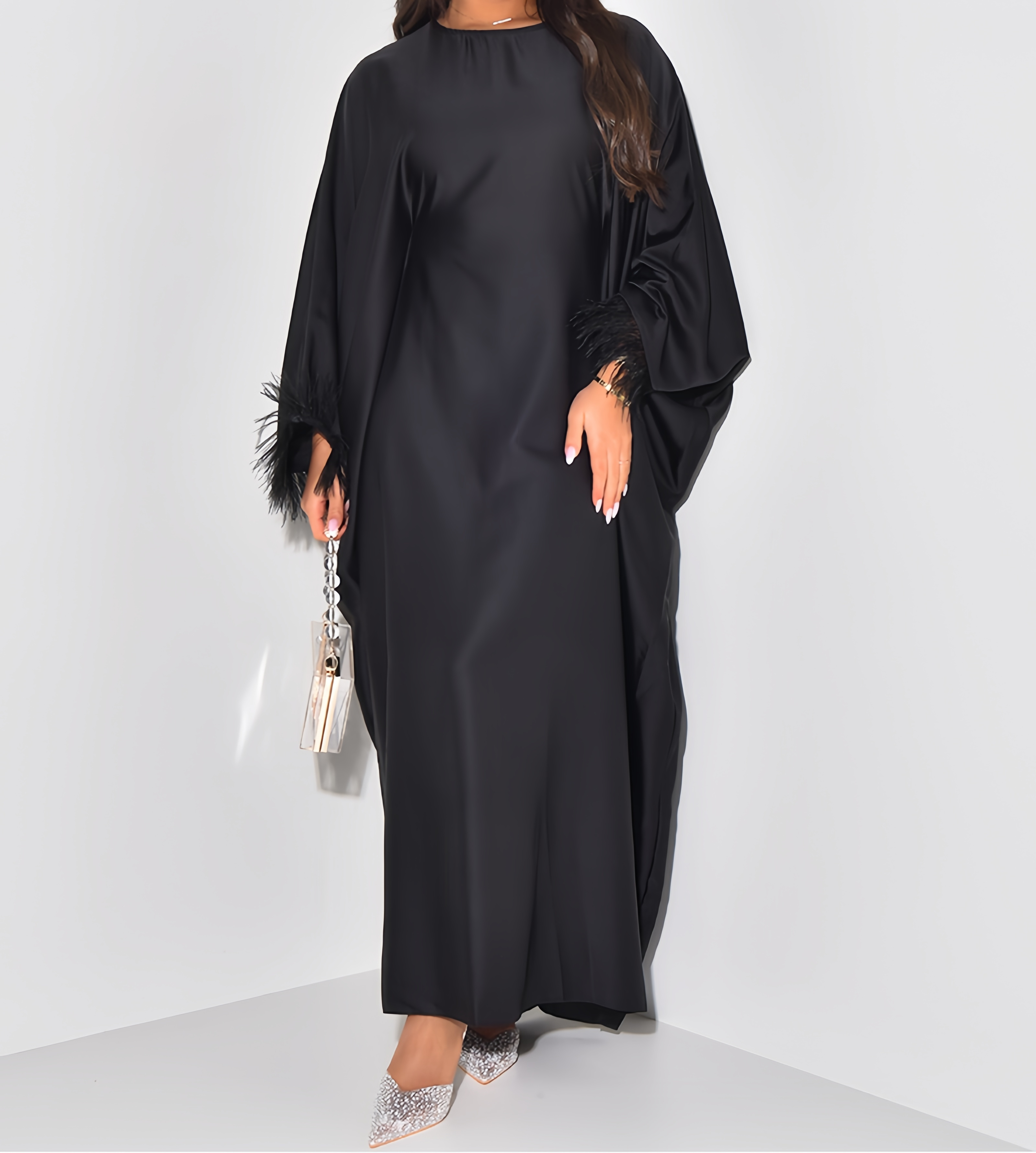 2024 Wholesale Demure Elegant Muslim Close Abaya Eid Abaya Dubai Islamic Clothing Elegant Daily Abaya For Women