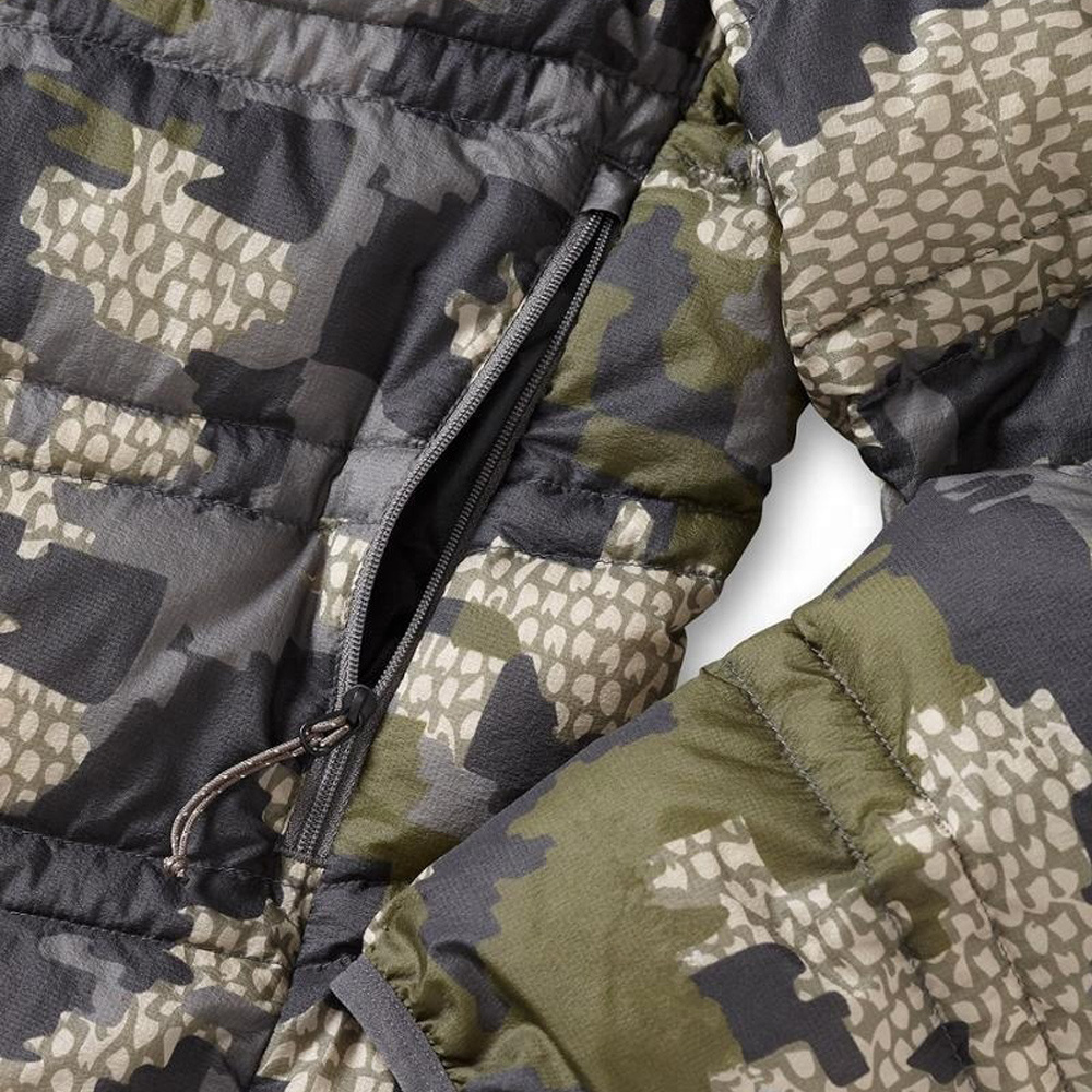 Competitive Quality Custom Warm Camo Printed Mens Puffer Bubble Jacket Down Insulated Hunting Jacket Winter Camouflage Windbreak