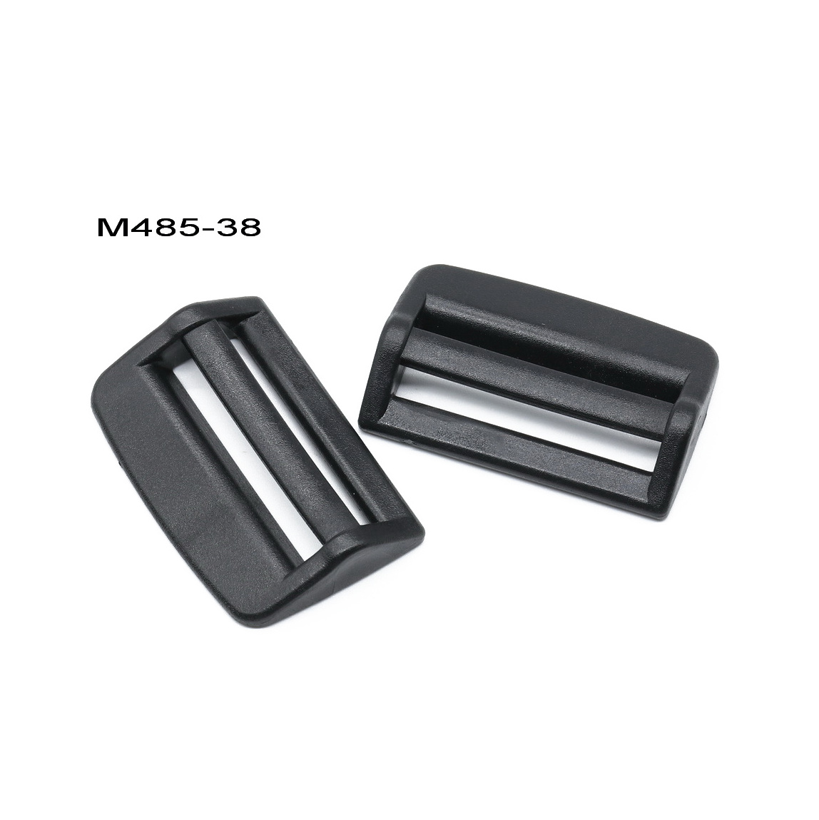 Black Plastic Tri-Glide Slides Button Bulk Adjustable Webbing Triglides Slider Buckle for Belt Backpack and Bags