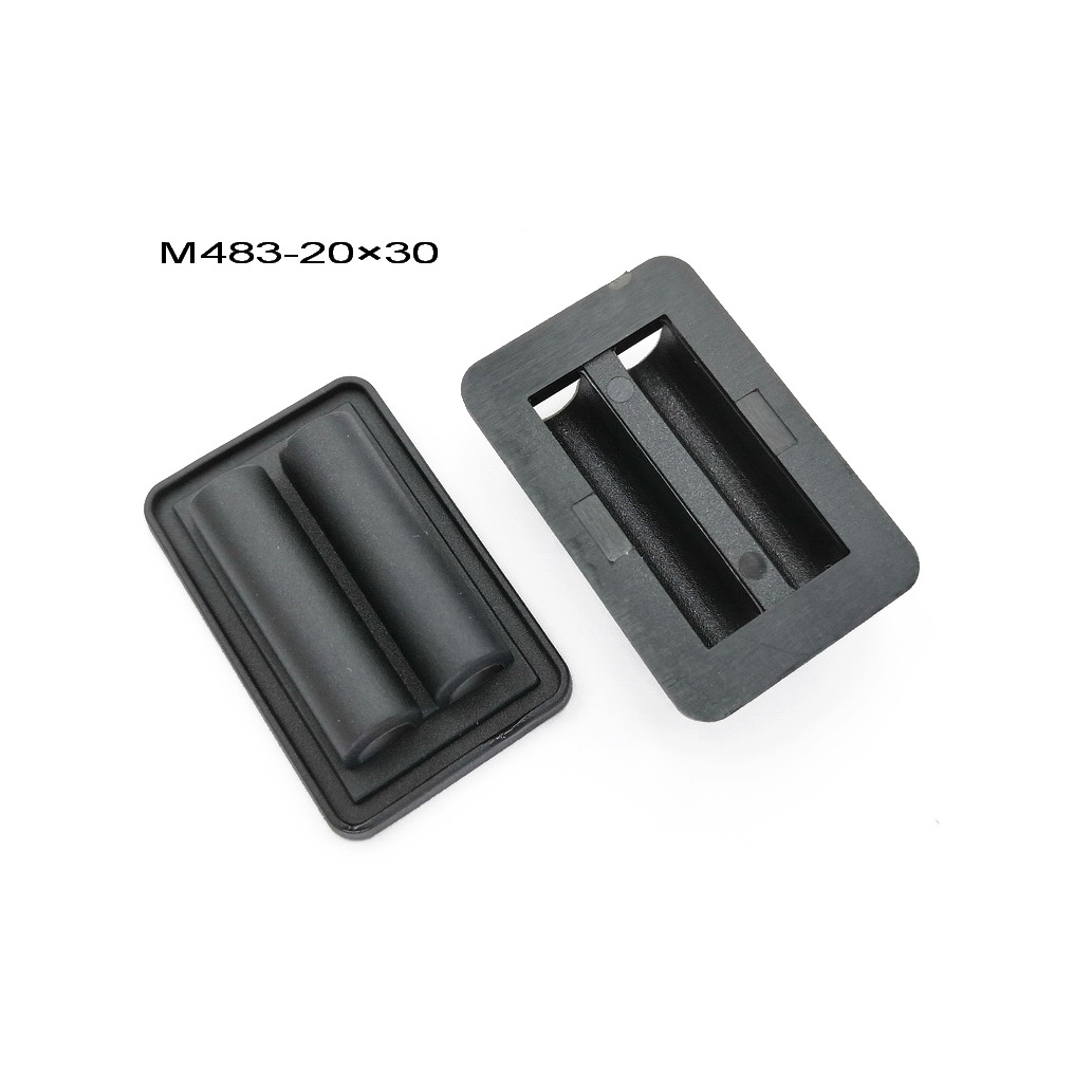 Black Plastic Tri-Glide Slides Button Bulk Adjustable Webbing Triglides Slider Buckle for Belt Backpack and Bags