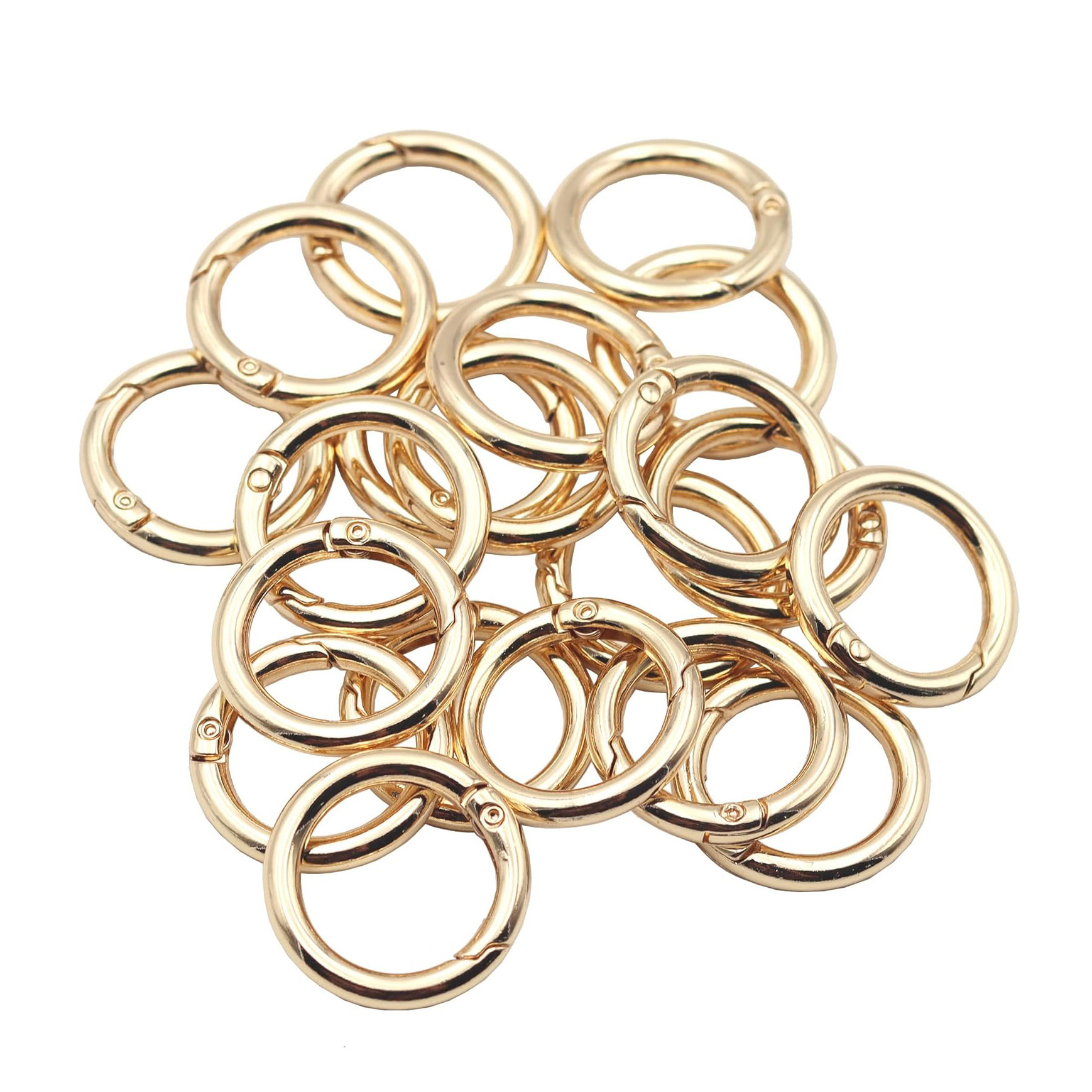 20mm Heavy Duty Trigger Spring O Rings Round Carabiner Clip Snap for Keyrings Buckle Bags Purses