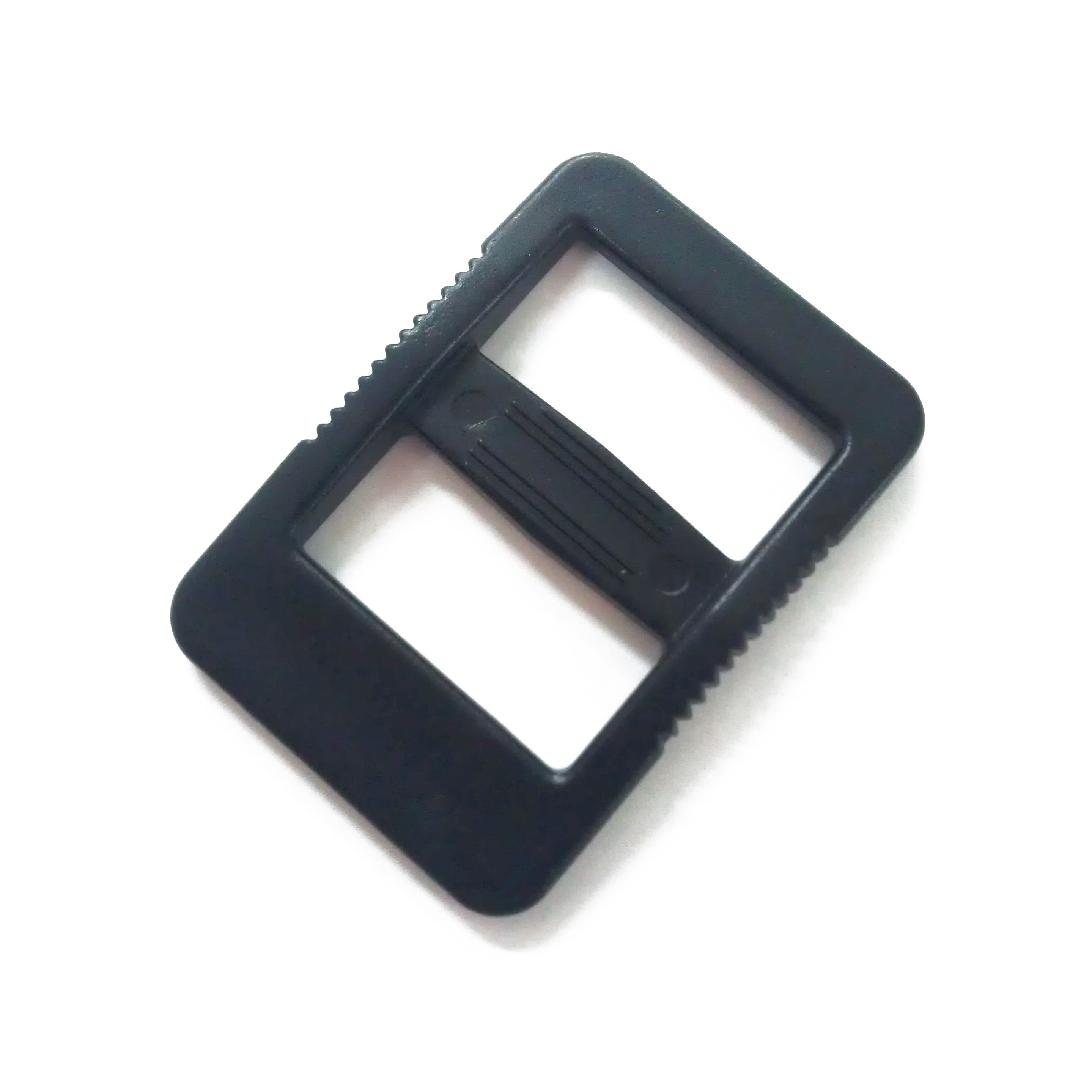 Black Plastic Tri-Glide Slides Button Bulk Adjustable Webbing Triglides Slider Buckle for Belt Backpack and Bags