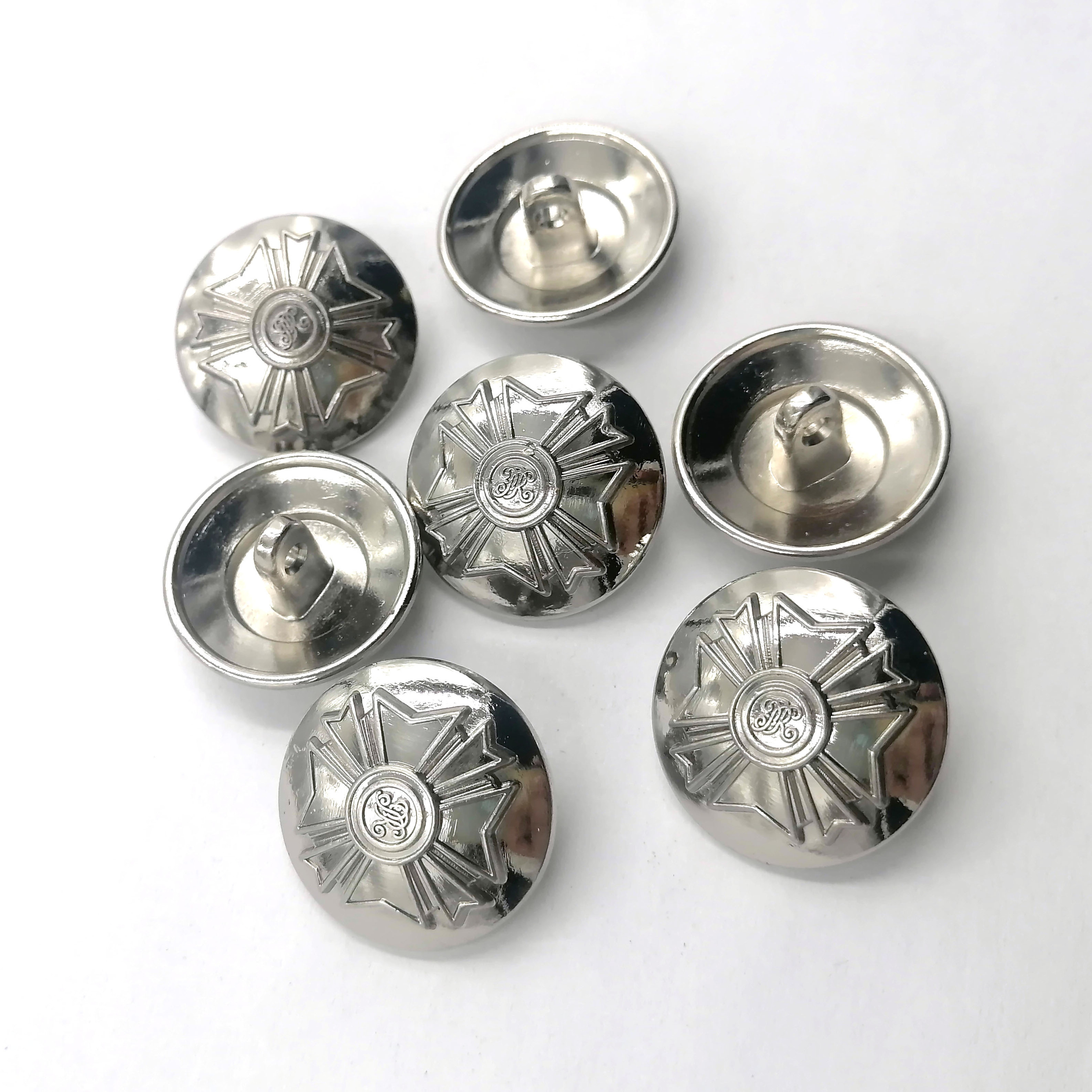 Factory Custom Embossed Logo Button Wholesale Metal Button Shank Buttons For Overcoat