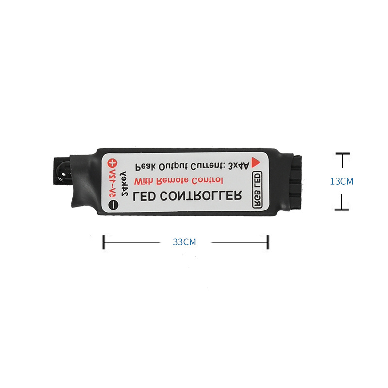 24/44 Keys RGB LED Light Strip Controller with Dual Connectors Infrared DC 12V 24V 6A Dimmer for LED Lighting Projects