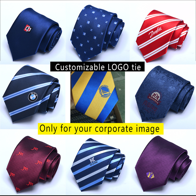 Wholesale Custom Design Logo Ties And Tie Clip Set Men 100% Silk Tie Suit