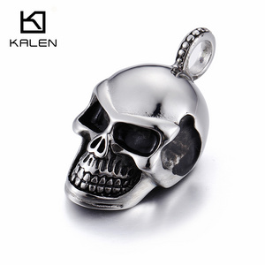 KALEN Punk Stainless Steel Skull Pendant For Men