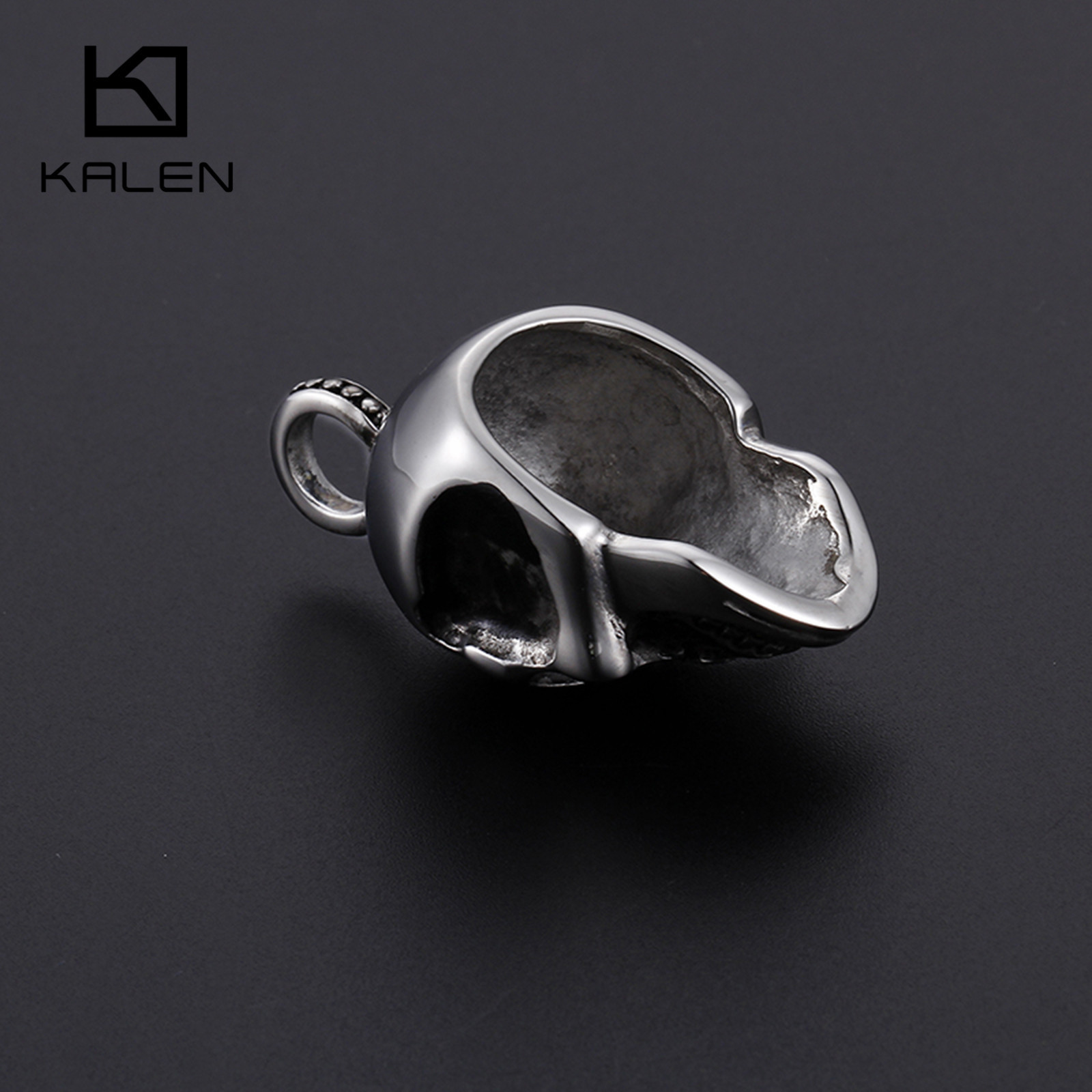 KALEN Punk Stainless Steel Skull Pendant For Men