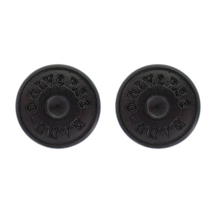 High quality black custom denim metal jeans shank button for garment