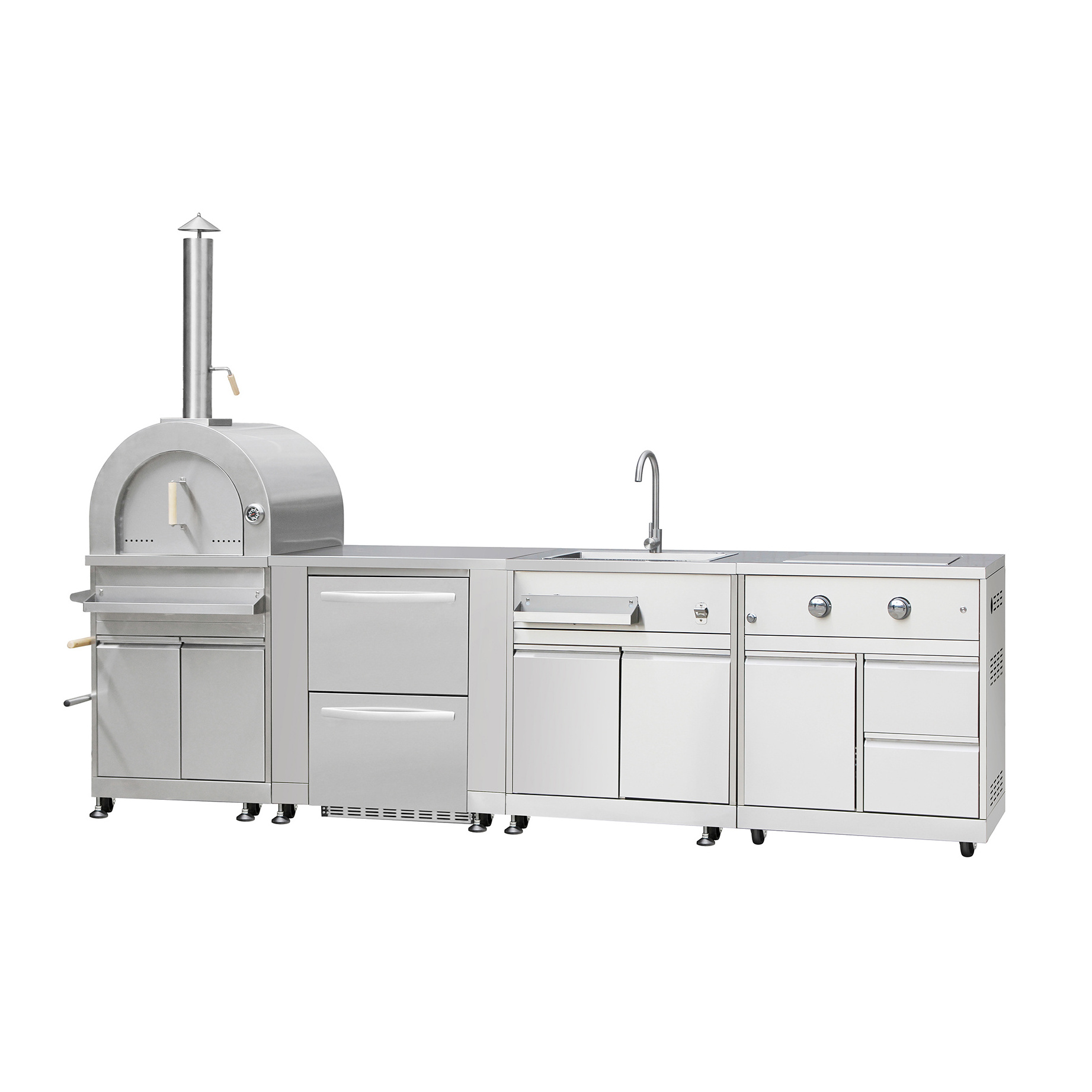 outdoor kitchen OEM ODM OBM trailet portable kitchen outdoor unit stainless steel doors outdoor kitchens BBQ grill