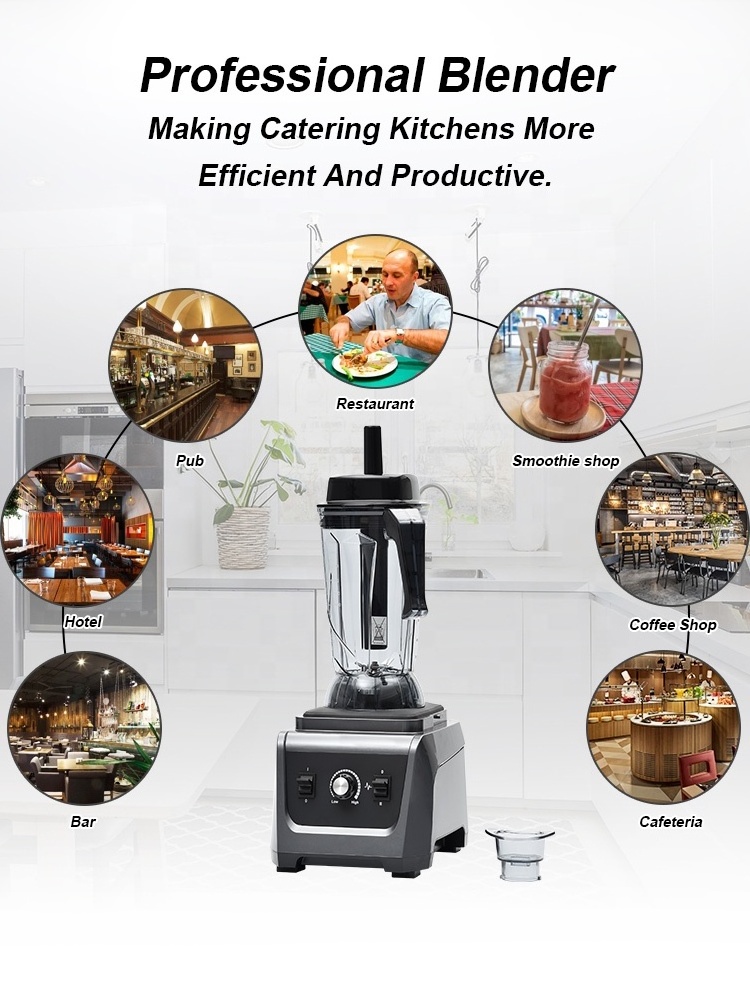 1680W Heavy Duty Smoothie Grinder Factory China Liquidificador Commercial Blender for Coffee Shop