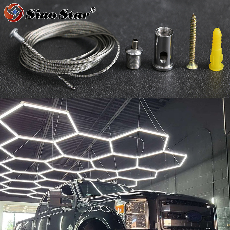 Adjustable Lamp Wire Rope Led Ceiling Lamp Stainless Steel Wires And Screws Wire Mounting Kit Hanging Lights Panel Hanging