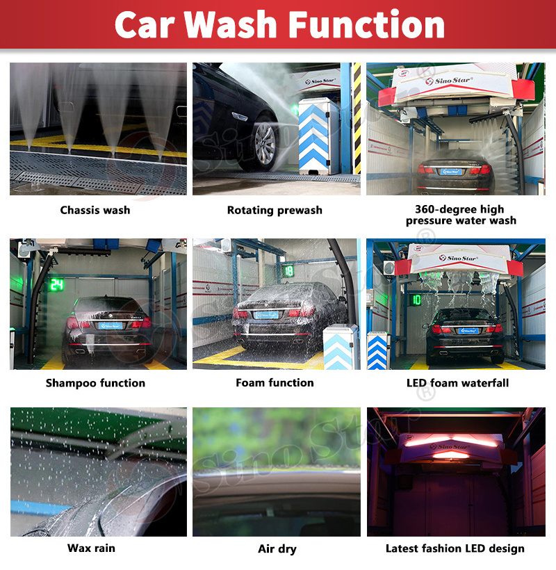 Sino Star Car Wash Equipment Steam Machine For Wash Tunnel Automatic Prices Washer Washer High-Pressure Car Wash Machine