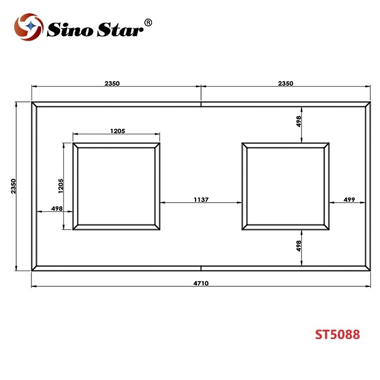 ST5088 Sino Star standard linear LED light for the repair and detailing booth of the car stores and garage