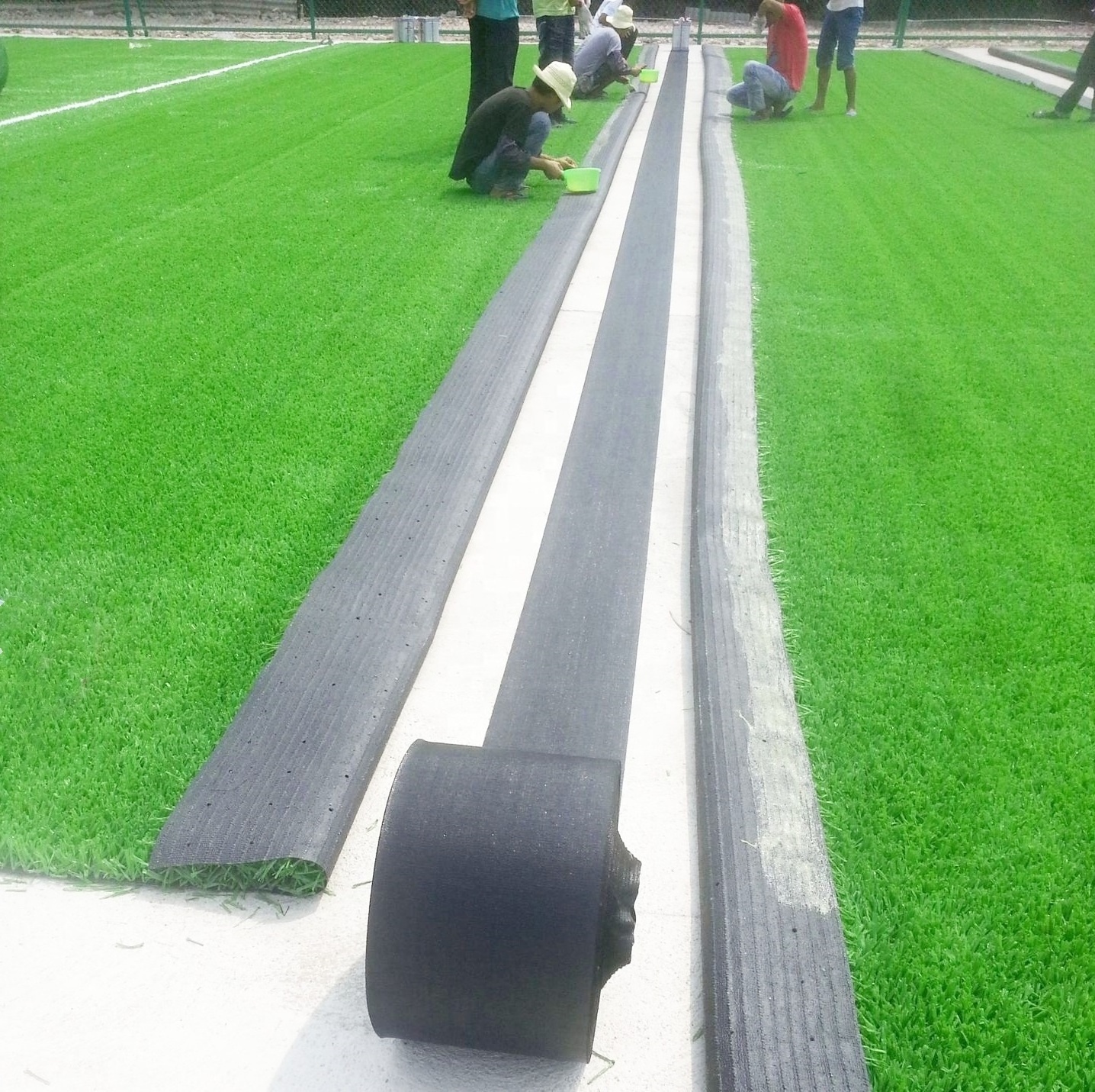 Cheap durable weed cloth type of black PP non-woven fabric joint tape for artificial grass connect installation