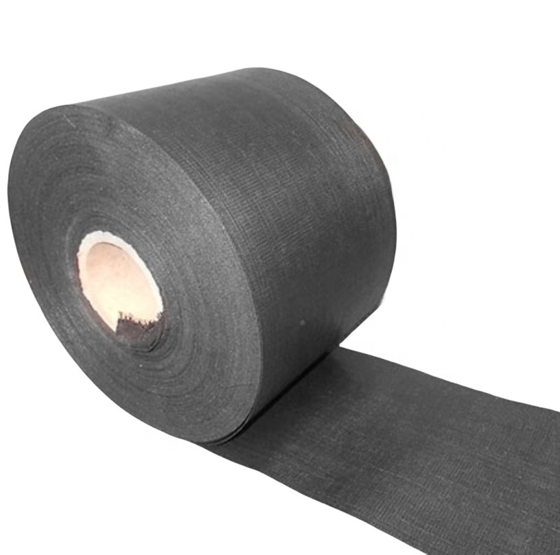 Cheap durable weed cloth type of black PP non-woven fabric joint tape for artificial grass connect installation