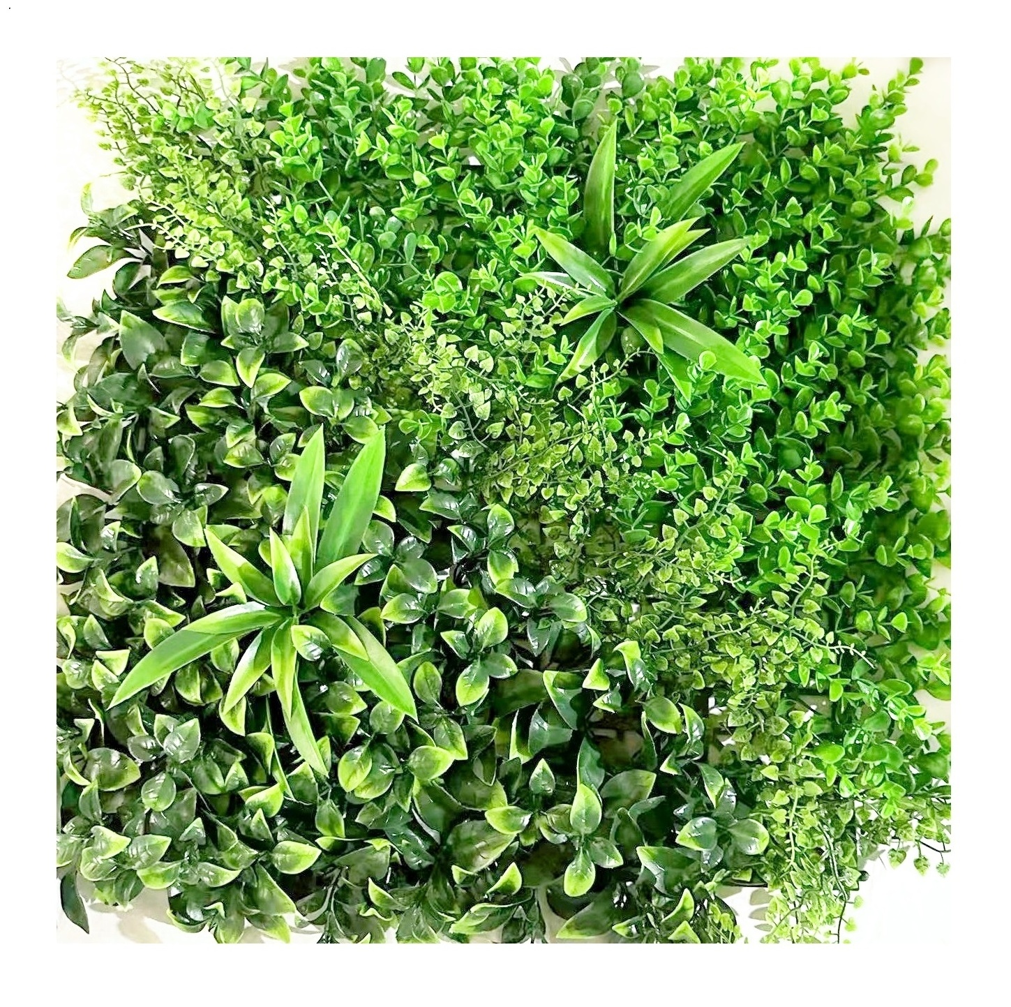 Cheap backdrop indoor plastic ivy vertical hedge plant hang boxwood faux foliage artificial grass panel for wall decoration