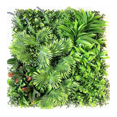 Cheap backdrop indoor plastic ivy vertical hedge plant hang boxwood faux foliage artificial grass panel for wall decoration