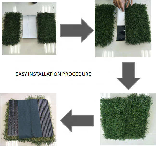 Artificial grass seam tape for artificial grass connect and shock pad