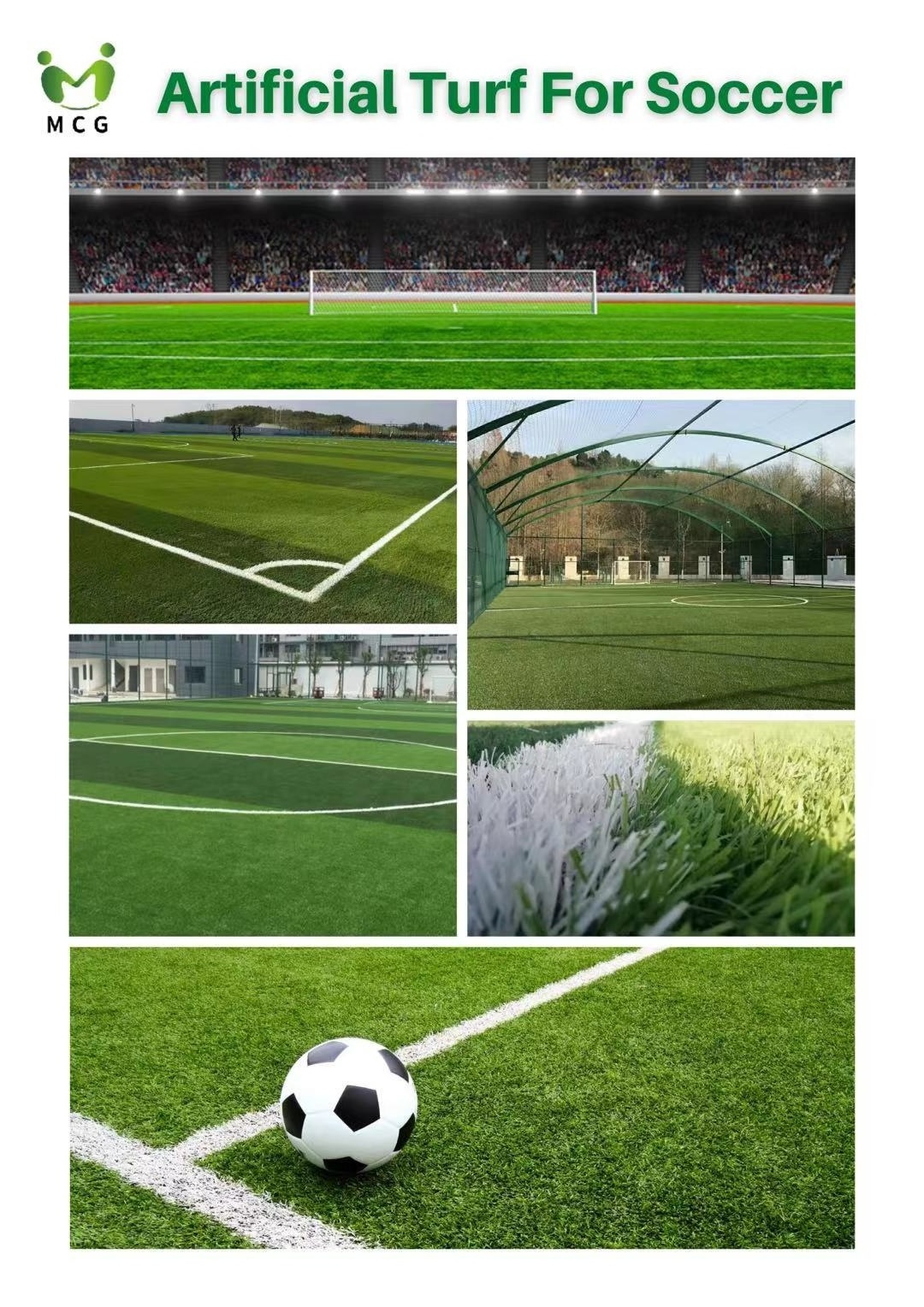 Non infilling no need sand granule outdoor artificial grass football artificial grass synthetic grass soccer for football field