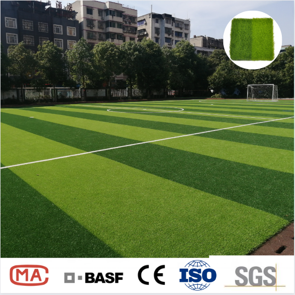 Non infilling no need sand granule outdoor artificial grass football artificial grass synthetic grass soccer for football field