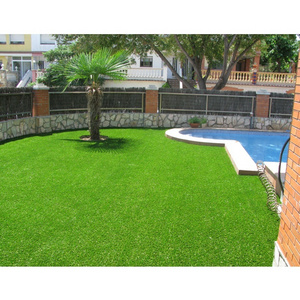 New design hybrid artificial grass hybrid artificial grass mix synthetic grass for landscape garden backyard football field use