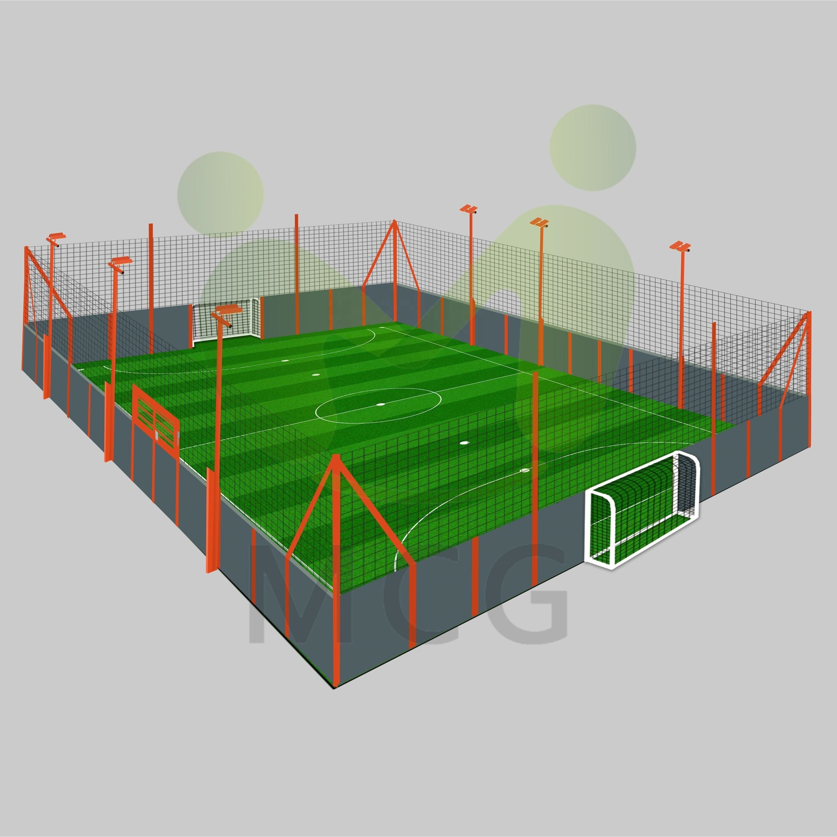 MCG customization different size soccer pitch cage football pitch soccer court