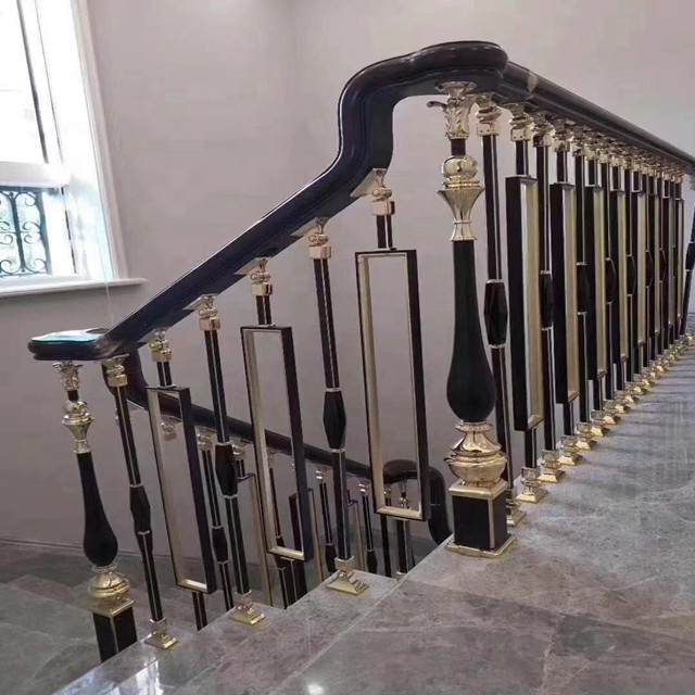 Effortless DIY Installation Powder-Coated Aluminum and Iron Villa Railing Stylish Metal Railings for Stair