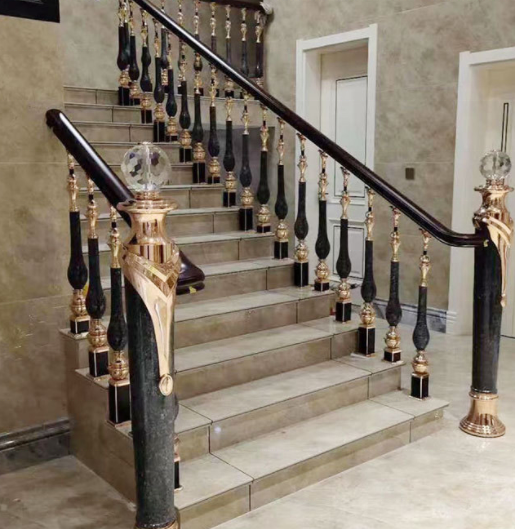 Effortless DIY Installation Powder-Coated Aluminum and Iron Villa Railing Stylish Metal Railings for Stair