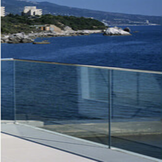 Hot selling frameless aluminium balustrade glass railing aluminum u channel profile for 12-19mm glass