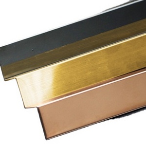 2023 New ile Angle Accessories Stainless Steel Profile Floor Brass Decorative L Strip Tile Trim