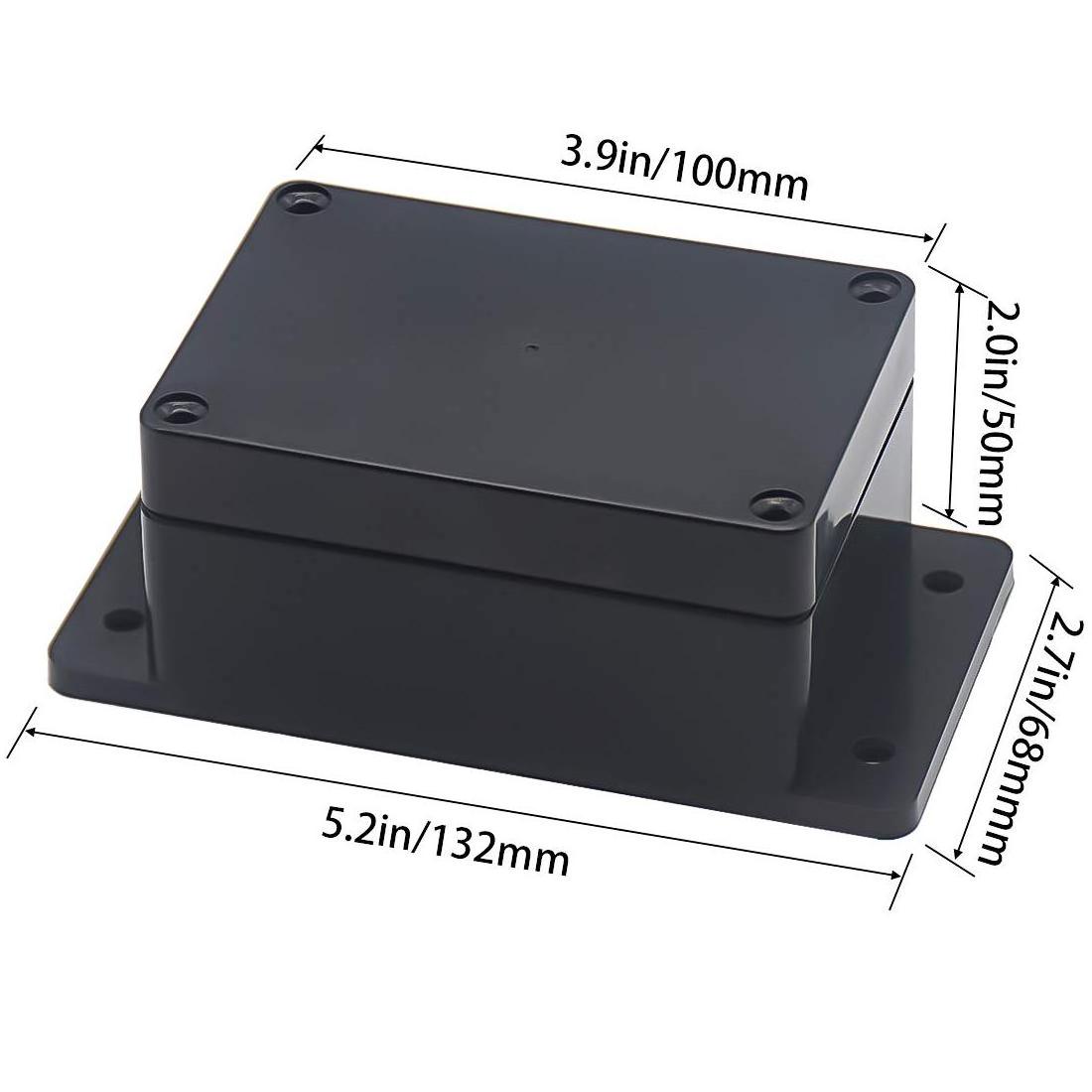 Junction Box IP67 Waterproof Plastic Enclosure for Electrical Project Hinged Grey Cover Includes Mounting Plate  Wall Bracket