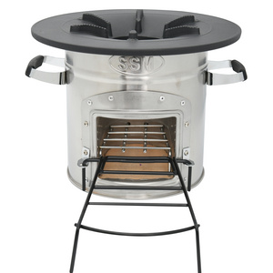 China Alibaba Supplier high-efficiency portable energy-saving cooking ceramic wood stove