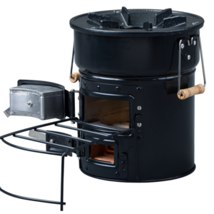 Best Selling Two Doors Wood Burning Rocket Stove For Camping Hiking