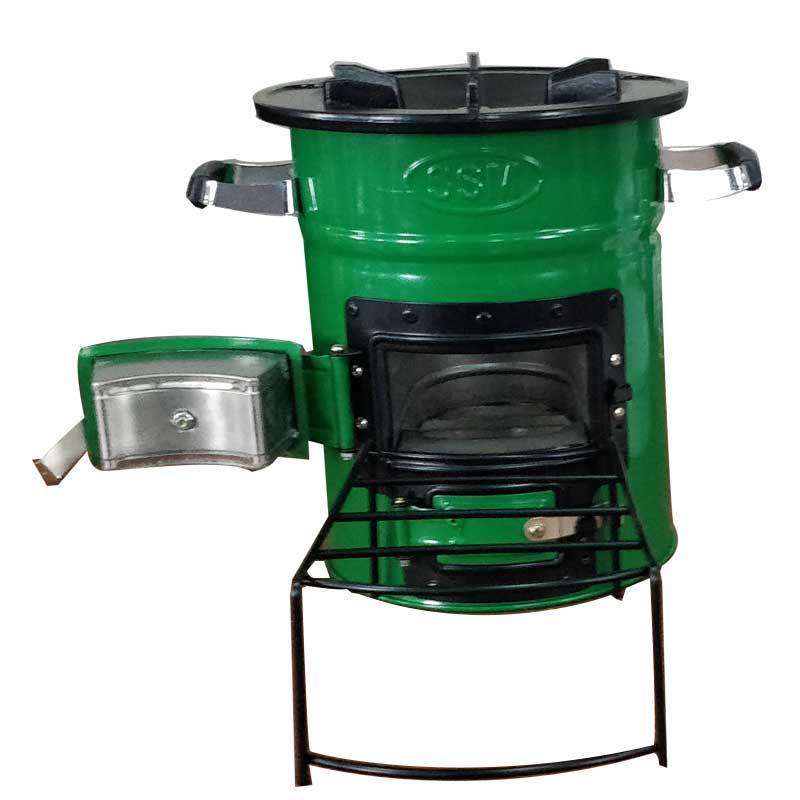 Nice portable high efficiency outdoor economical smokeless two door wood charcoal stove