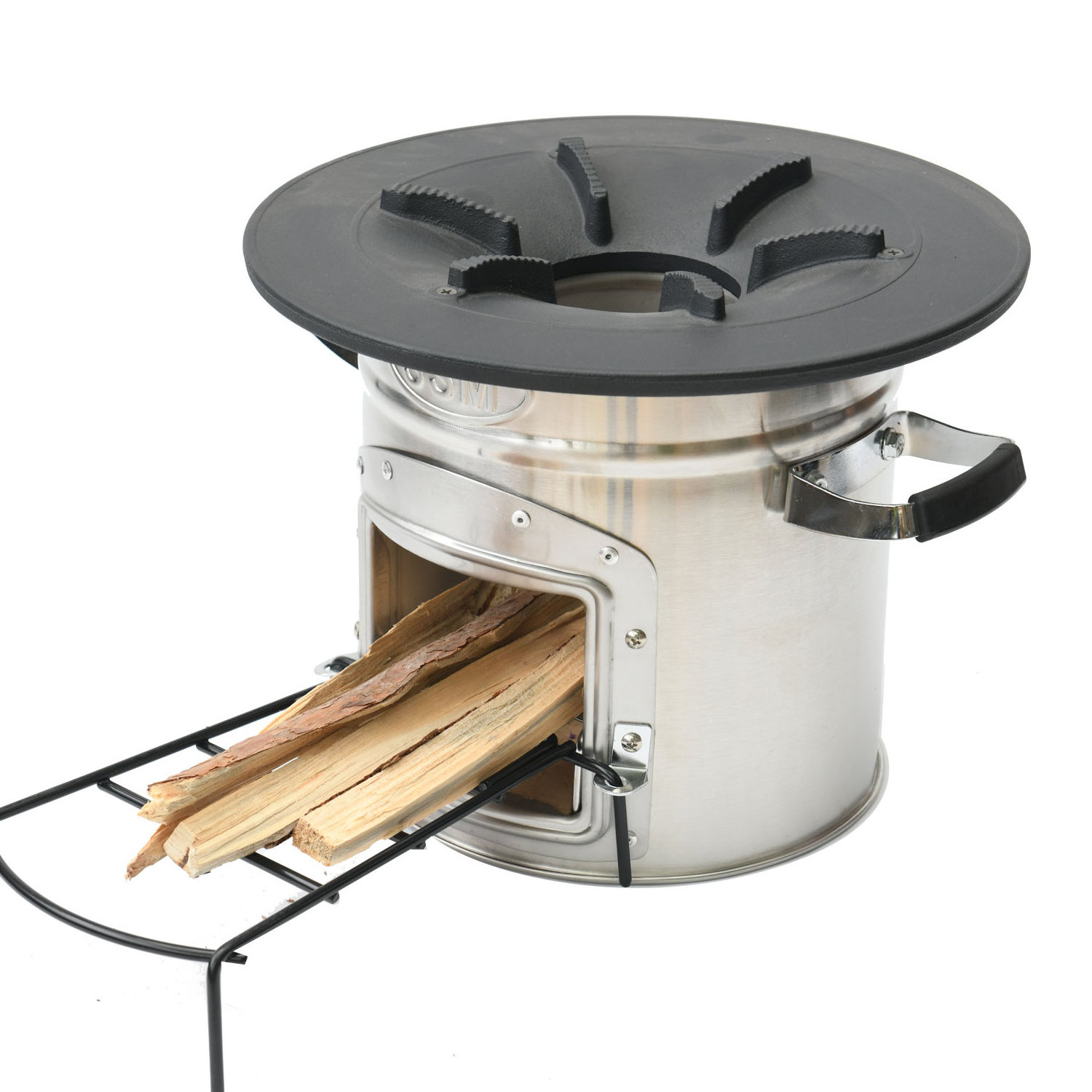 cast iron stove top wood stove for camping and hiking