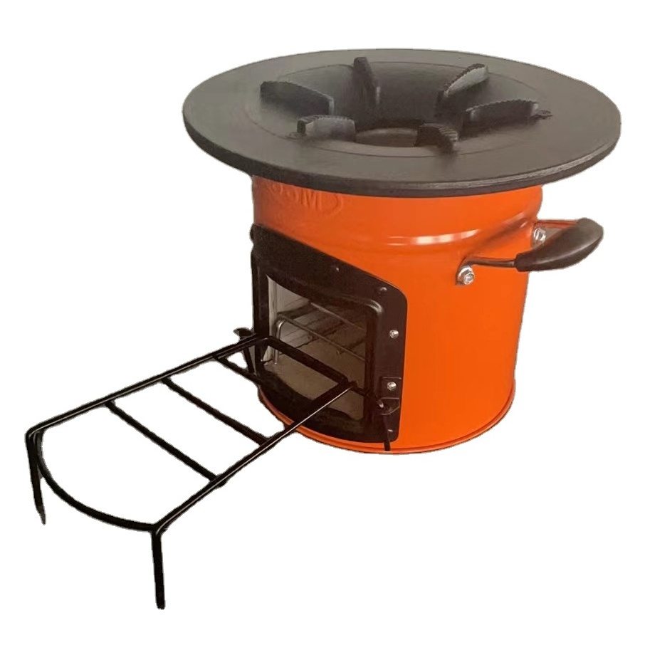 cast iron stove top wood stove for camping and hiking